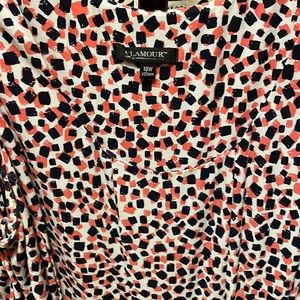 Abstract Print Sleeveless Dress